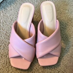 A New Day pink mules